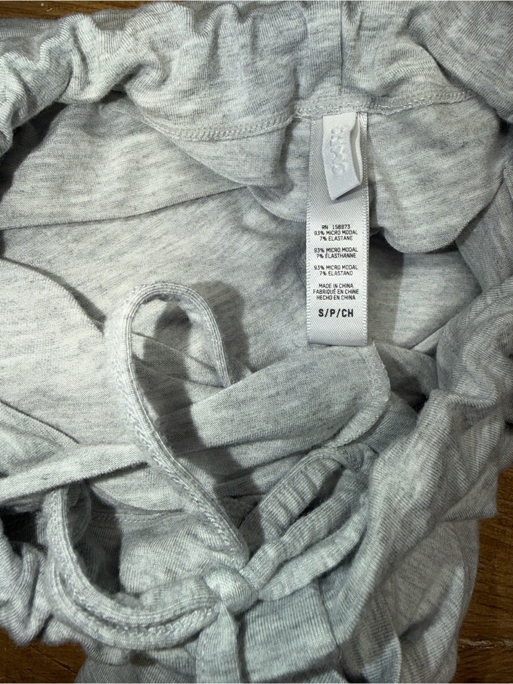 SKIMS Soft Lounge Drawstring Pant Heather Gray Wide Leg Loungewear Size Small - Picture 6 of 11